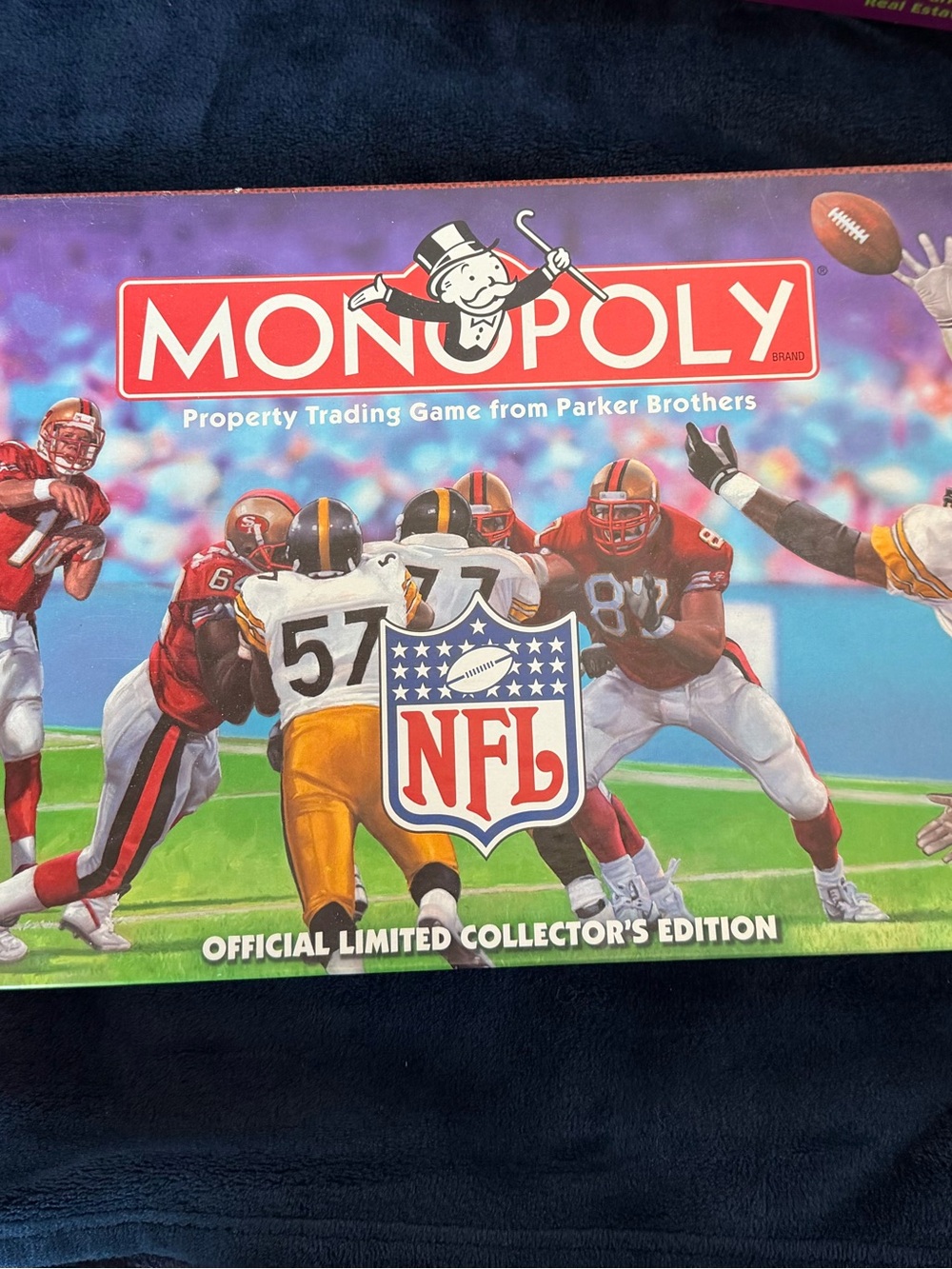 Monopoly NFL Collector's Edition Board Game - Purple & Multicolor
